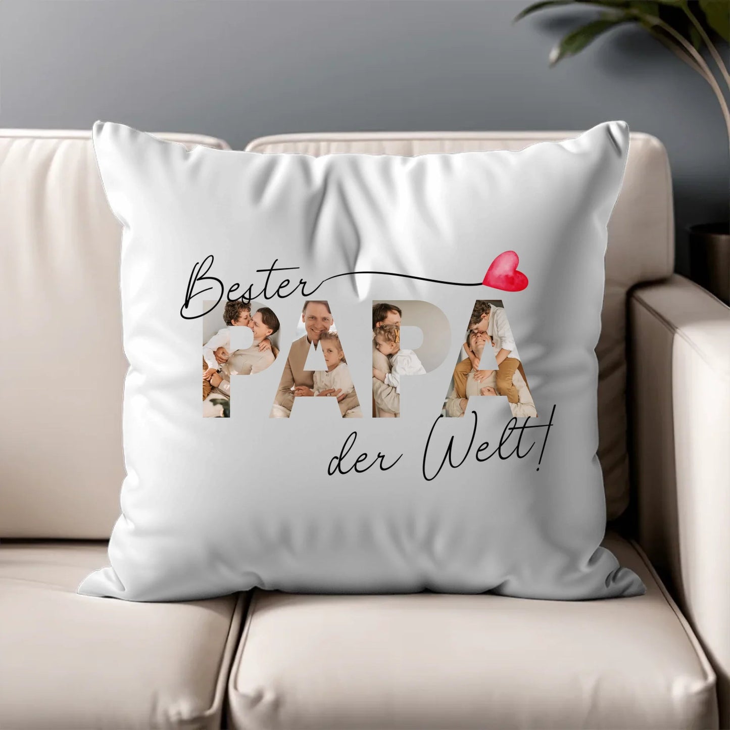Personalisiertes Kissen "Bester Papa der Welt" 40x40cm Little Mathilda Little Mathilda Kissen