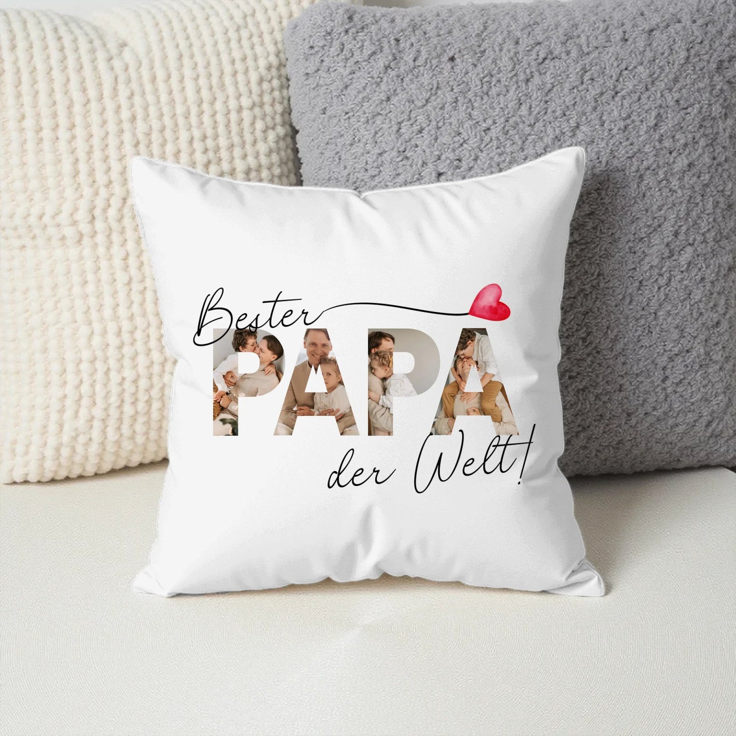 Personalisiertes Kissen "Bester Papa der Welt" 40x40cm Little Mathilda Little Mathilda Kissen