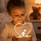 Personalisiertes Acryl-Nachtlicht Baby Elefant mit Namen & Geburtsdaten Little Mathilda Little Mathilda Nachtlicht
