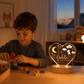 Personalisiertes Acryl-Nachtlicht Herzform mit Namen & Geburtsdaten Little Mathilda Little Mathilda Nachtlicht