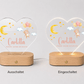 Personalisiertes Acryl-Nachtlicht Herzform mit Namen & Geburtsdaten Little Mathilda Little Mathilda Nachtlicht