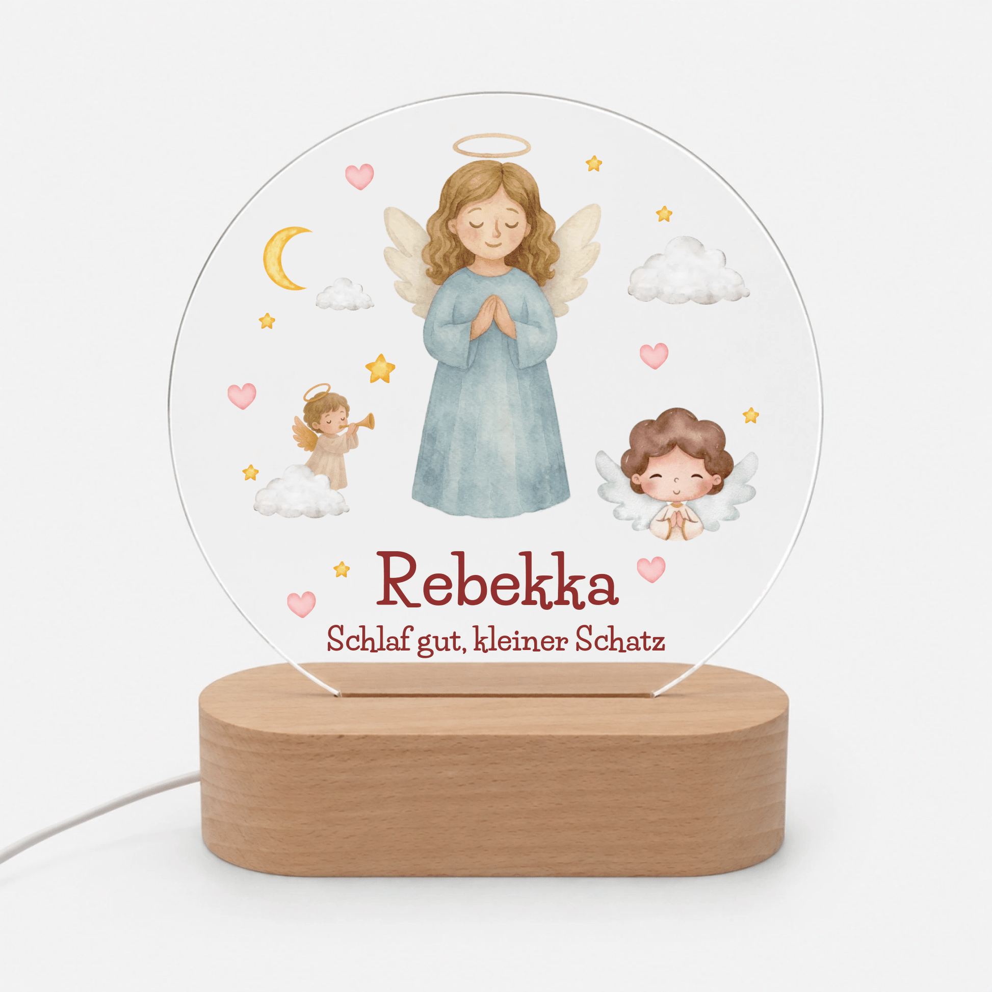 Personalisiertes Acryl-Nachtlicht mit Namen – Gute-Nacht-Licht für Kinder Little Mathilda Little Mathilda Nachtlicht