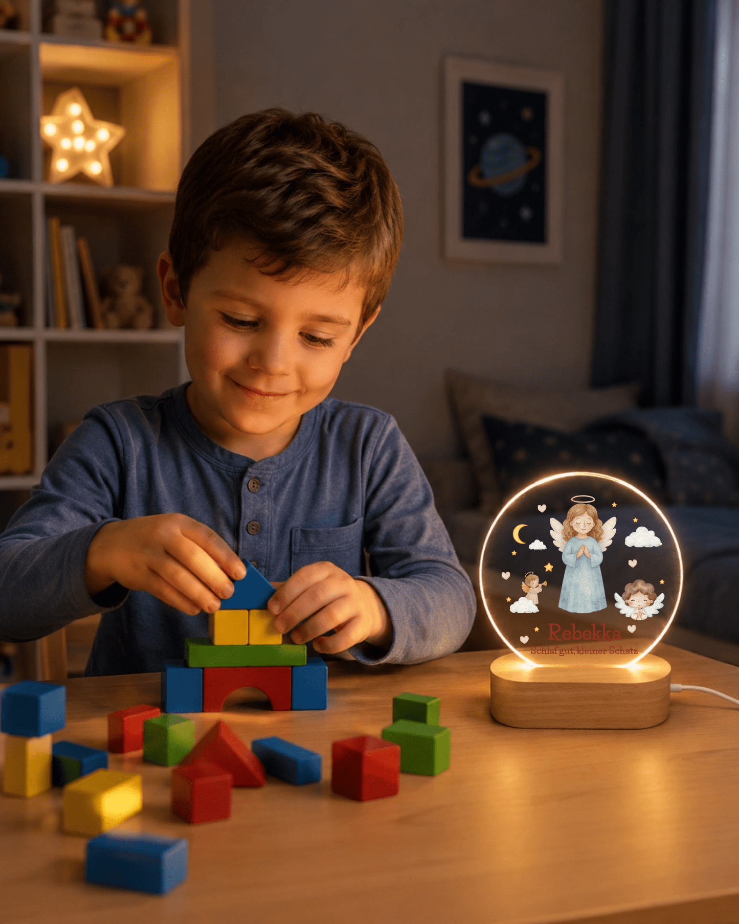 Personalisiertes Acryl-Nachtlicht mit Namen – Gute-Nacht-Licht für Kinder Little Mathilda Little Mathilda Nachtlicht