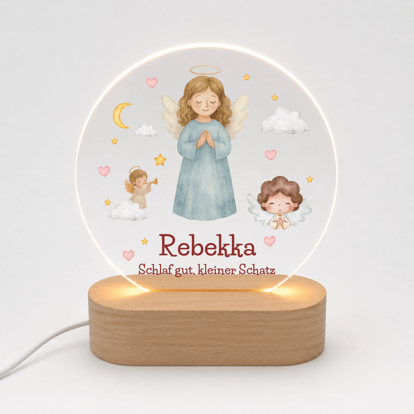 Personalisiertes Acryl-Nachtlicht mit Namen – Gute-Nacht-Licht für Kinder Little Mathilda Little Mathilda Nachtlicht