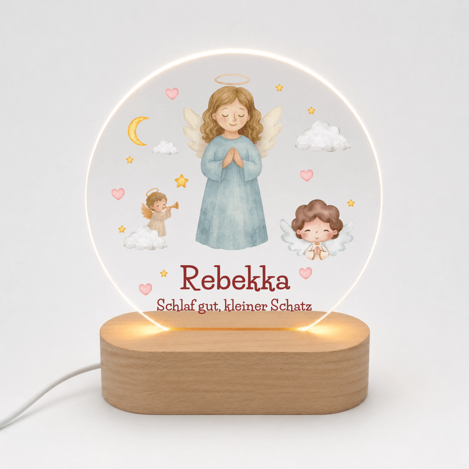 Personalisiertes Acryl-Nachtlicht mit Namen – Gute-Nacht-Licht für Kinder Little Mathilda Little Mathilda Nachtlicht
