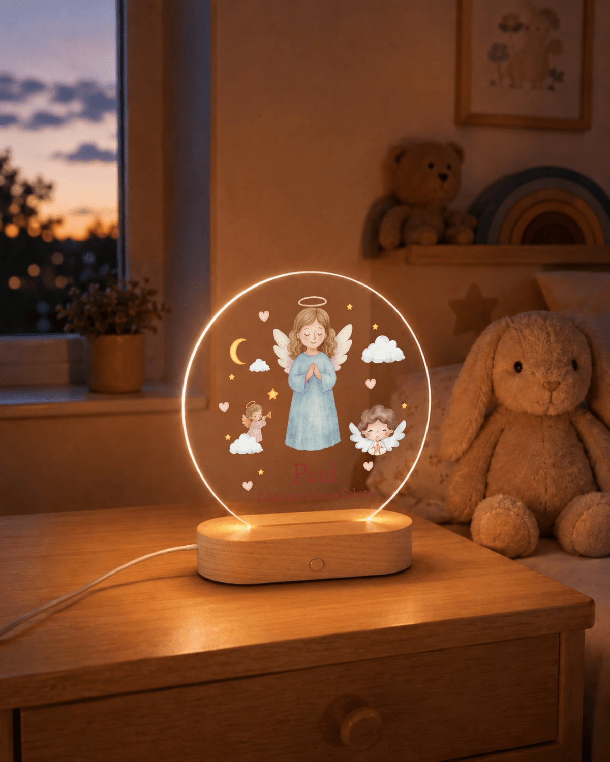 Personalisiertes Acryl-Nachtlicht mit Namen – Gute-Nacht-Licht für Kinder Little Mathilda Little Mathilda Nachtlicht