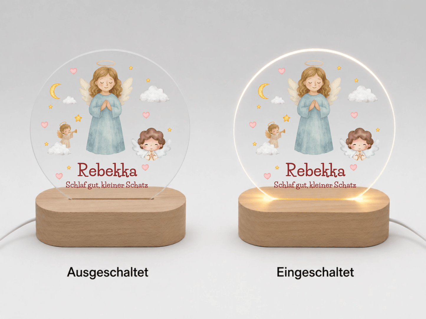 Personalisiertes Acryl-Nachtlicht mit Namen – Gute-Nacht-Licht für Kinder Little Mathilda Little Mathilda Nachtlicht