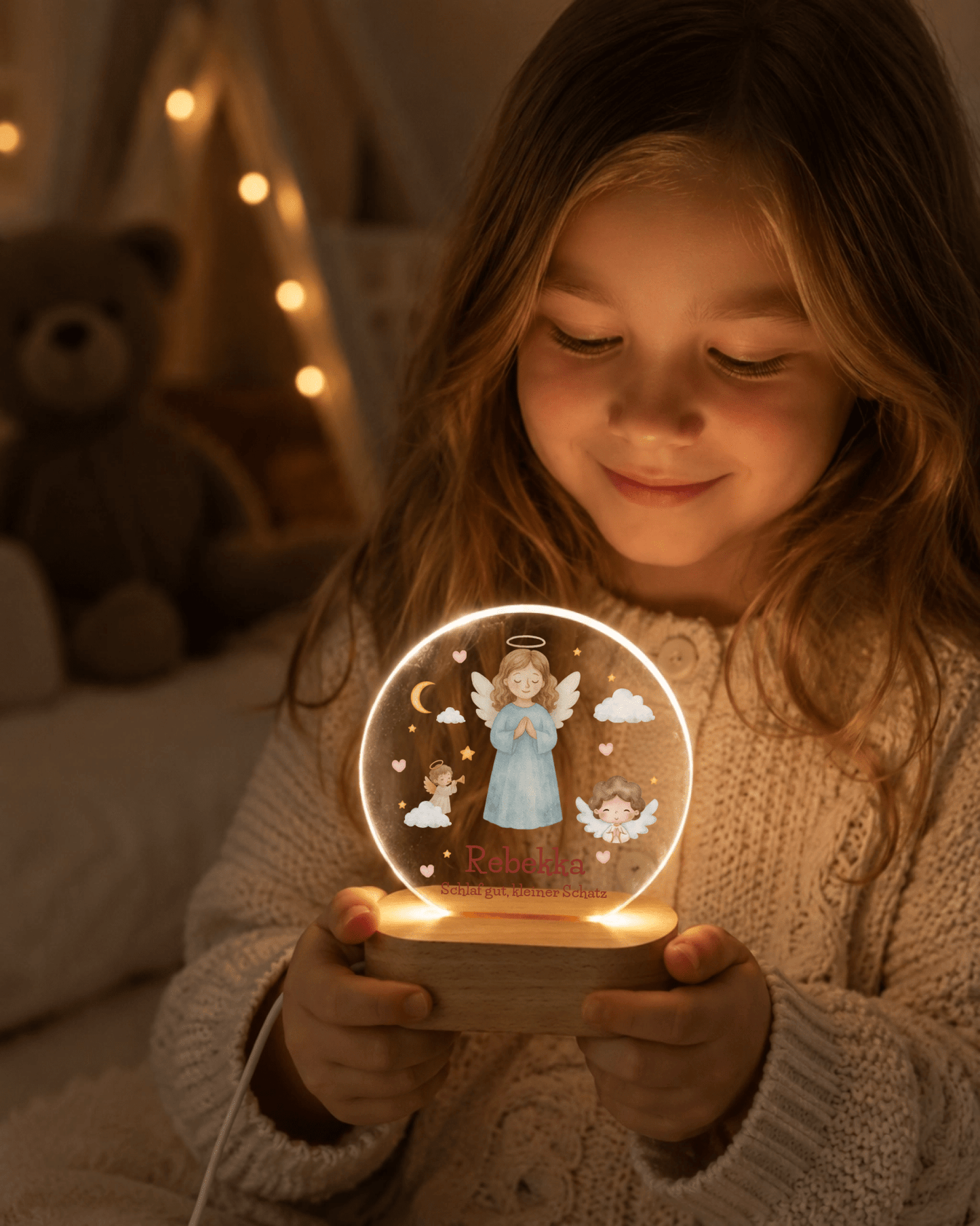 Personalisiertes Acryl-Nachtlicht mit Namen – Gute-Nacht-Licht für Kinder Little Mathilda Little Mathilda Nachtlicht