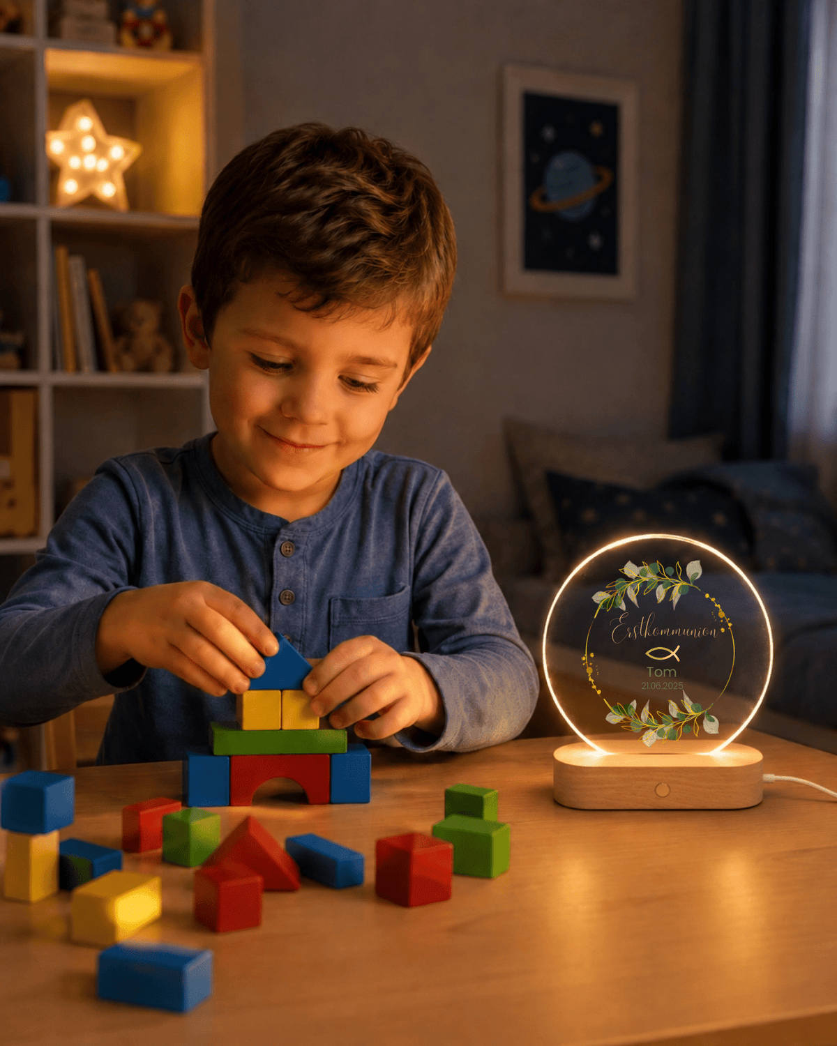 Personalisiertes Acryl-Nachtlicht zur Erstkommunion, Kommunion oder Konfirmation Little Mathilda Little Mathilda Nachtlicht