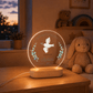 Personalisiertes Acryl-Nachtlicht zur Taufe mit Namen, Datum & Spruch Little Mathilda Little Mathilda Nachtlicht