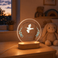 Personalisiertes Acryl-Nachtlicht zur Taufe mit Namen, Datum & Spruch Little Mathilda Little Mathilda Nachtlicht