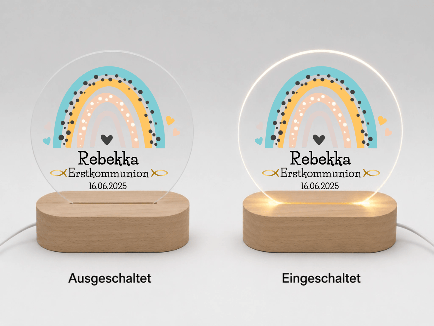 Personalisiertes Geschenk zur Taufe & Kommunion – Nachtlicht mit Namen Little Mathilda Little Mathilda Nachtlicht