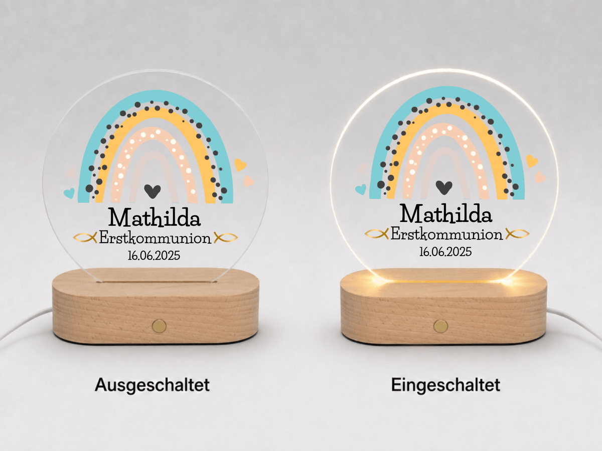Personalisiertes Geschenk zur Taufe & Kommunion – Nachtlicht mit Namen Little Mathilda Little Mathilda Nachtlicht