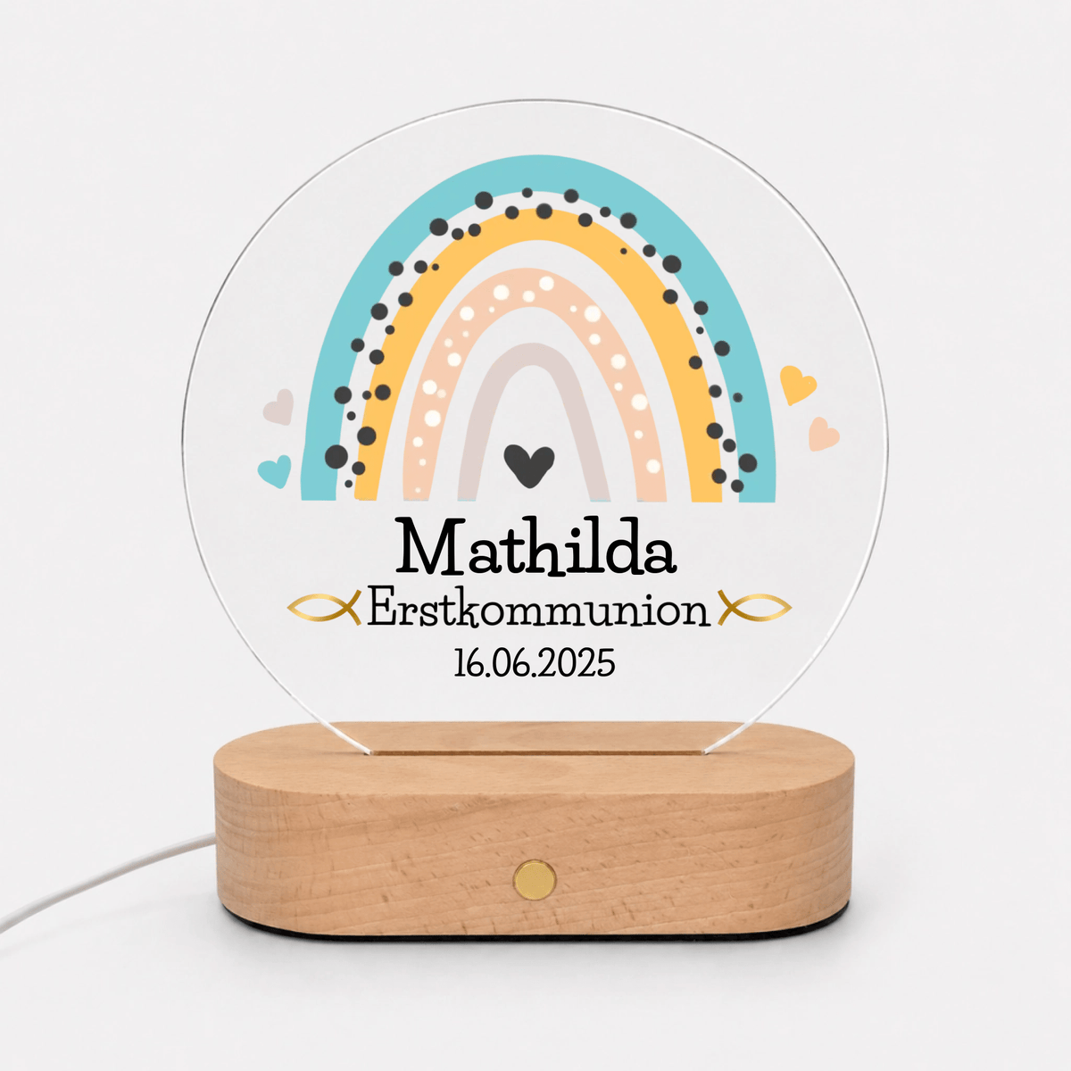 Personalisiertes Geschenk zur Taufe & Kommunion – Nachtlicht mit Namen Little Mathilda Little Mathilda Nachtlicht