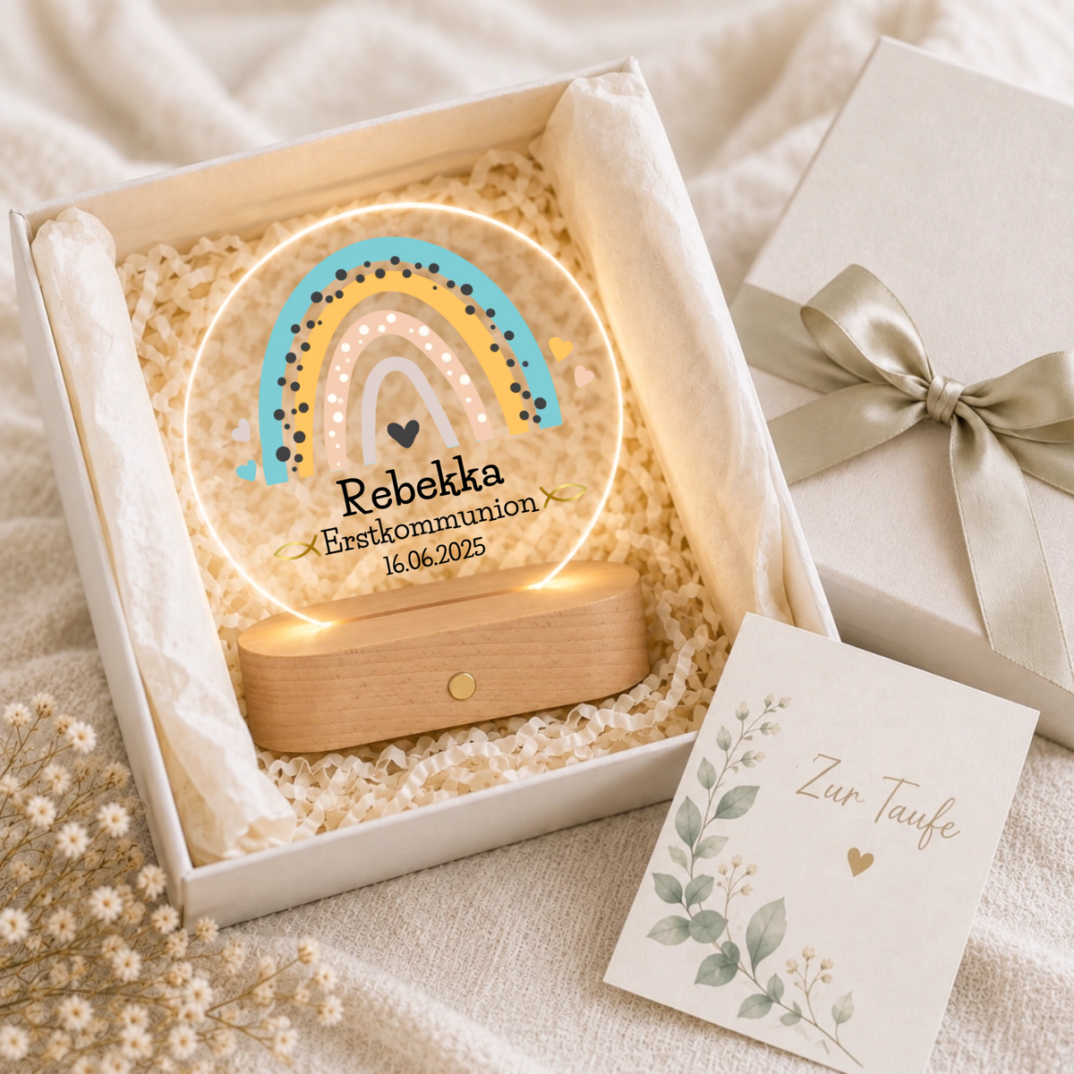 Personalisiertes Geschenk zur Taufe & Kommunion – Nachtlicht mit Namen Little Mathilda Little Mathilda Nachtlicht