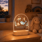 Personalisiertes Nachtlicht mit Name & Datum – Wal und Meerestiere Little Mathilda Little Mathilda Nachtlicht
