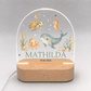 Personalisiertes Nachtlicht mit Name & Datum – Wal und Meerestiere Little Mathilda Little Mathilda Nachtlicht