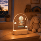 Personalisiertes Nachtlicht mit Namen und Datum – Safari-Tiere im Heißluftballon Little Mathilda Little Mathilda Nachtlicht