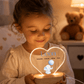 Personalisiertes Acryl - Nachtlicht Baby Elefant mit Namen & Geburtsdaten Little Mathilda Little Mathilda