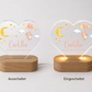 Personalisiertes Acryl - Nachtlicht Herzform mit Namen & Geburtsdaten Little Mathilda Little Mathilda