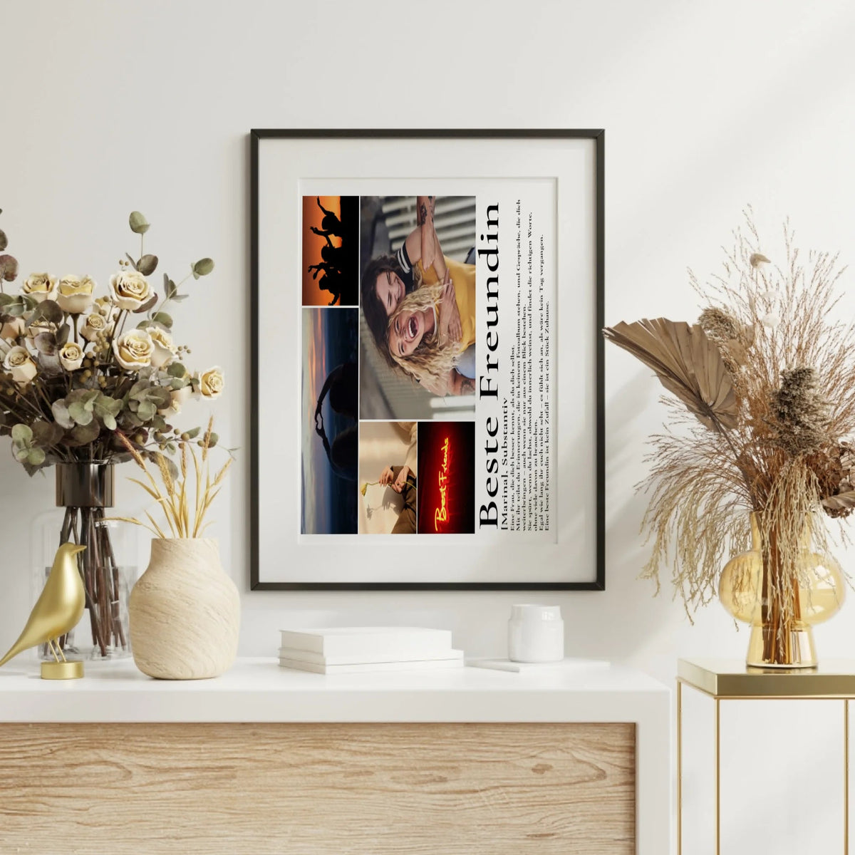 Beste Freundin Geschenk - personalisiertes Definitions Poster Beste Freundin Little Mathilda Little Mathilda Poster