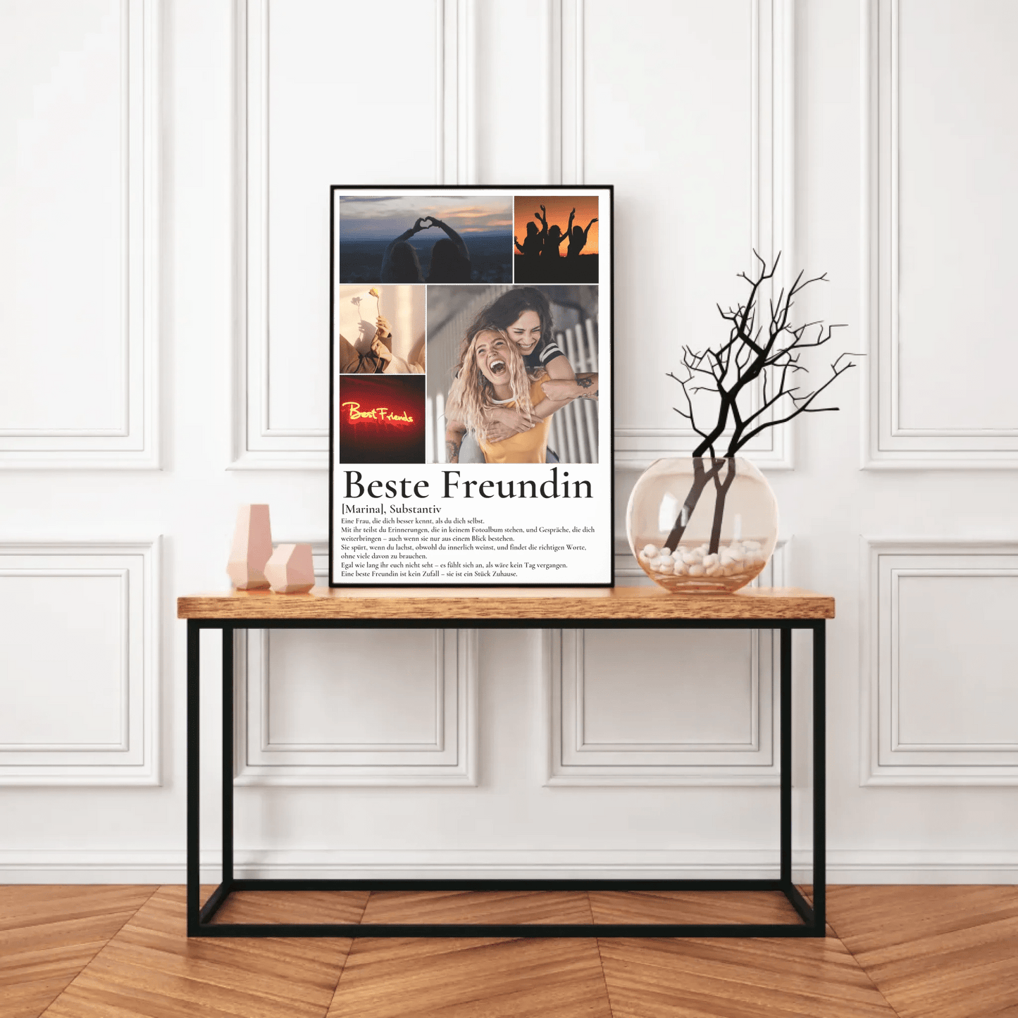 Beste Freundin Geschenk - personalisiertes Definitions Poster Beste Freundin Little Mathilda Little Mathilda Poster