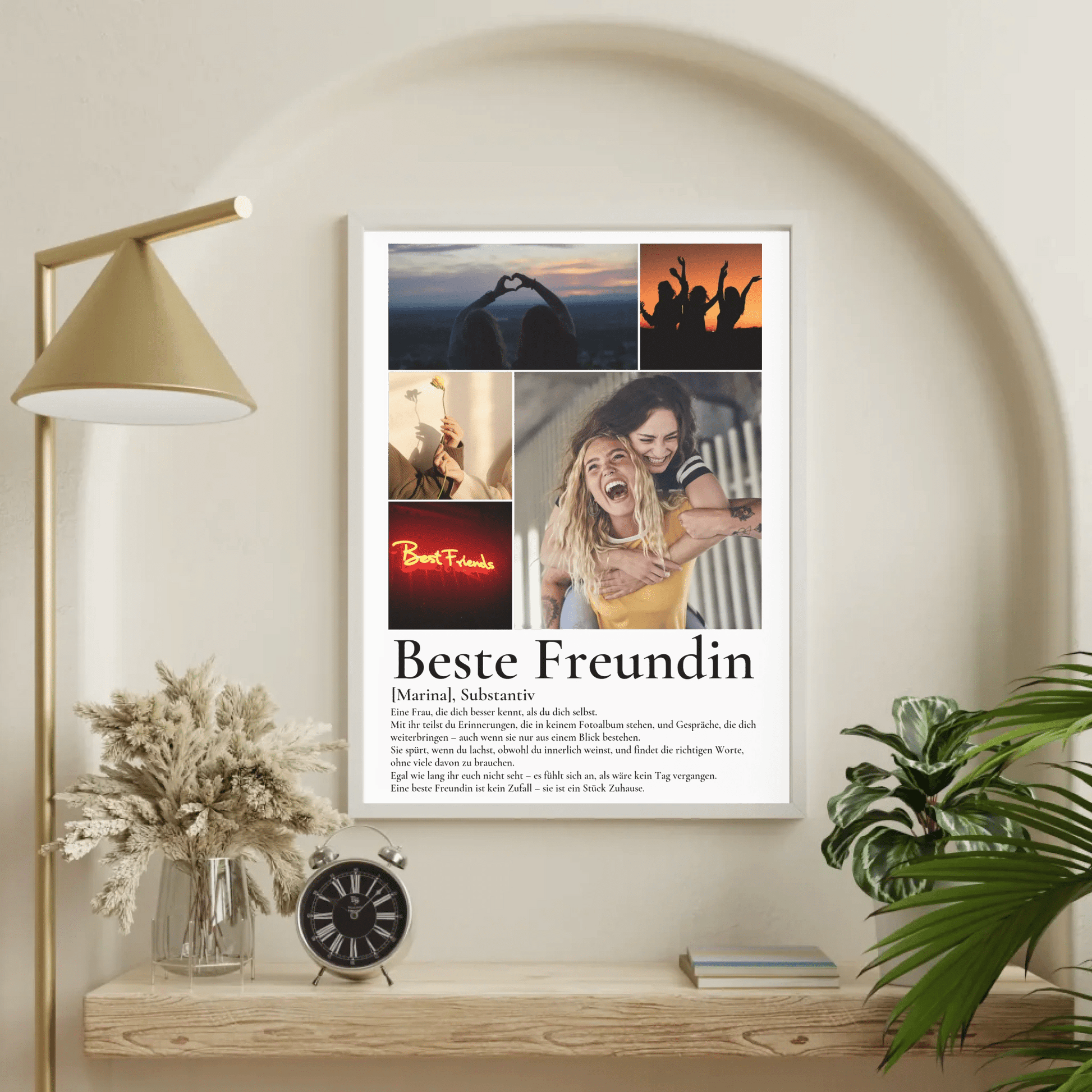 Beste Freundin Geschenk - personalisiertes Definitions Poster Beste Freundin Little Mathilda Little Mathilda Poster