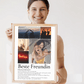 Beste Freundin Geschenk - personalisiertes Definitions Poster Beste Freundin Little Mathilda Little Mathilda Poster
