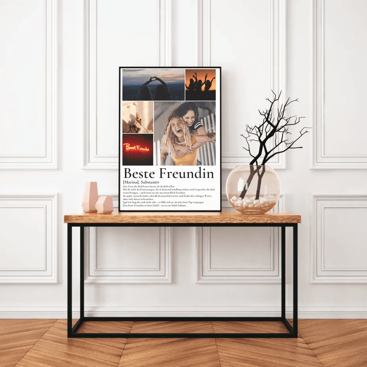 Beste Freundin Geschenk - personalisiertes Definitions Poster Beste Freundin Little Mathilda Little Mathilda Poster