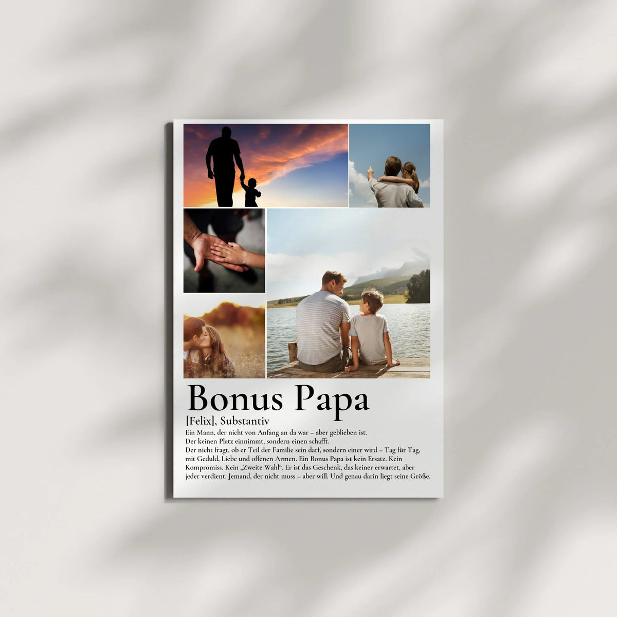 Bonus Papa- Personalisiertes Poster mit Fotos Little Mathilda Little Mathilda Poster