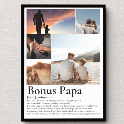 Bonus Papa - Personalisiertes Poster mit Fotos Little Mathilda Little Mathilda Poster
