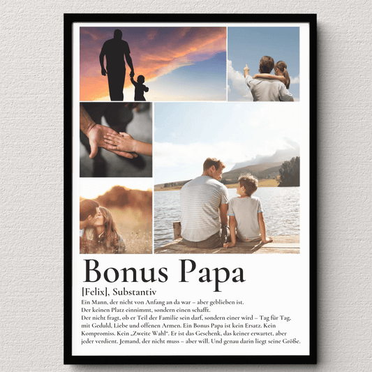 Bonus Papa - Personalisiertes Poster mit Fotos Little Mathilda Little Mathilda Poster