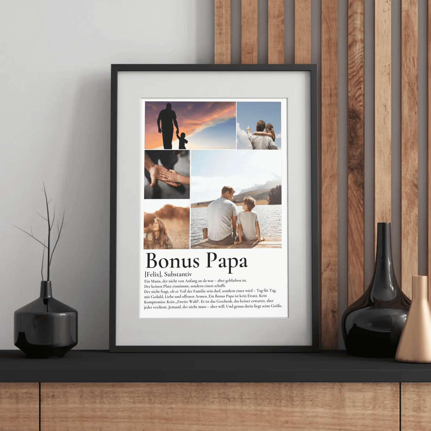 Bonus Papa - Personalisiertes Poster mit Fotos Little Mathilda Little Mathilda Poster