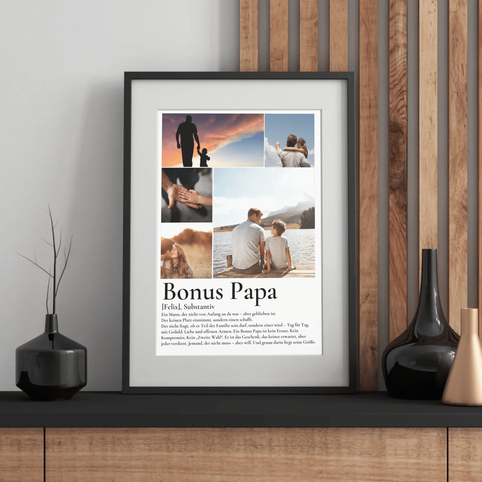 Bonus Papa - Personalisiertes Poster mit Fotos Little Mathilda Little Mathilda Poster
