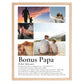 Bonus Papa - Personalisiertes Poster mit Fotos Little Mathilda Little Mathilda Poster