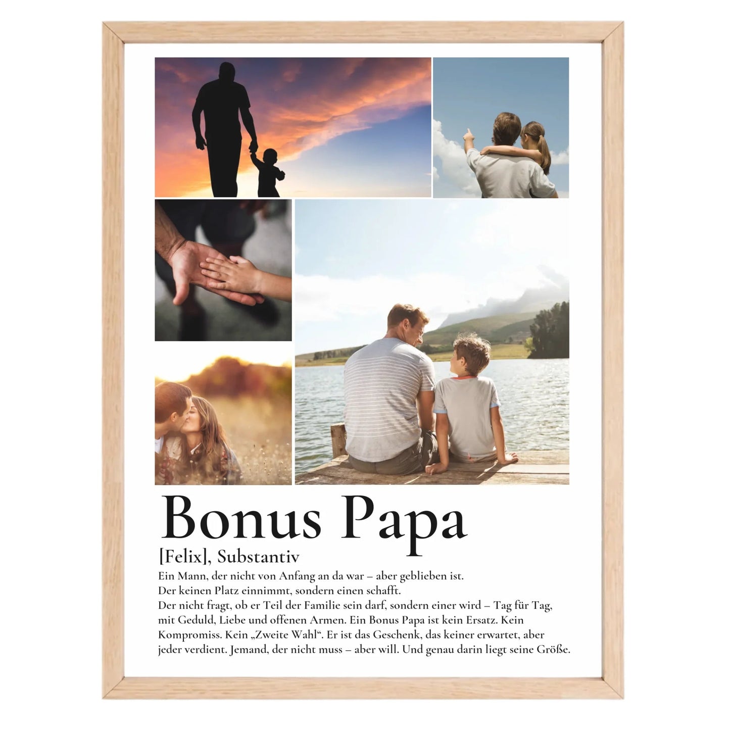 Bonus Papa - Personalisiertes Poster mit Fotos Little Mathilda Little Mathilda Poster