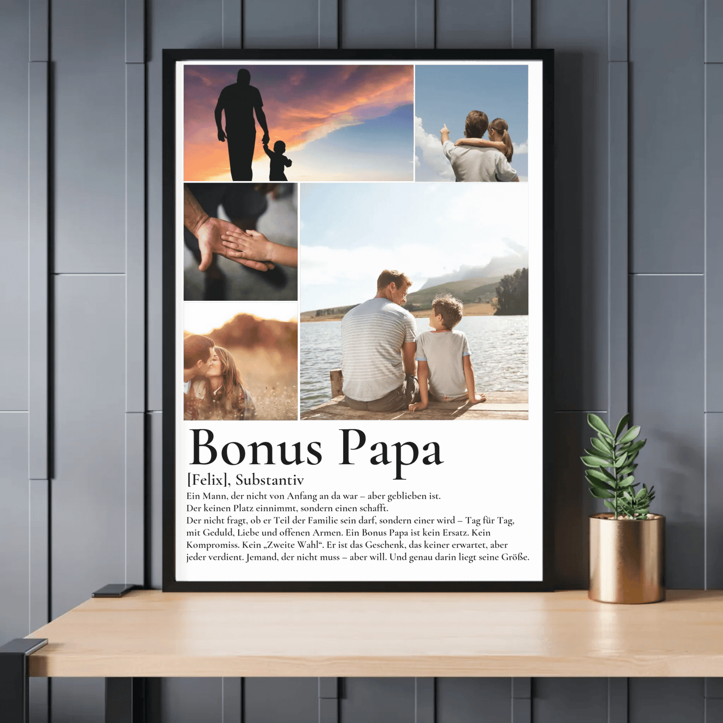 Bonus Papa - Personalisiertes Poster mit Fotos Little Mathilda Little Mathilda Poster