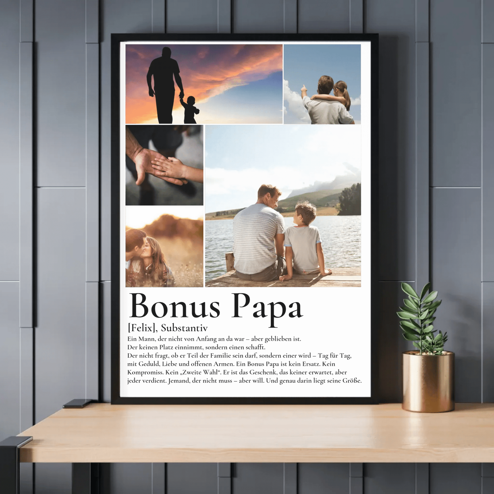 Bonus Papa - Personalisiertes Poster mit Fotos Little Mathilda Little Mathilda Poster