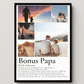 Bonus Papa- Personalisiertes Poster mit Fotos Little Mathilda Little Mathilda Poster