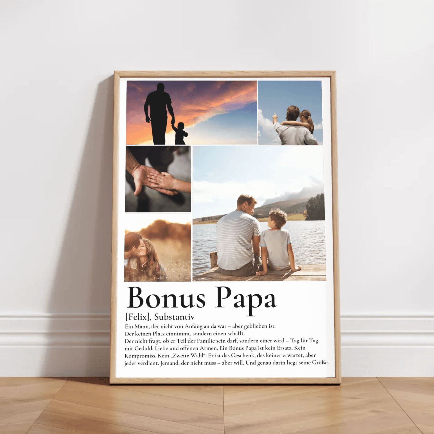 Bonus Papa - Personalisiertes Poster mit Fotos Little Mathilda Little Mathilda Poster