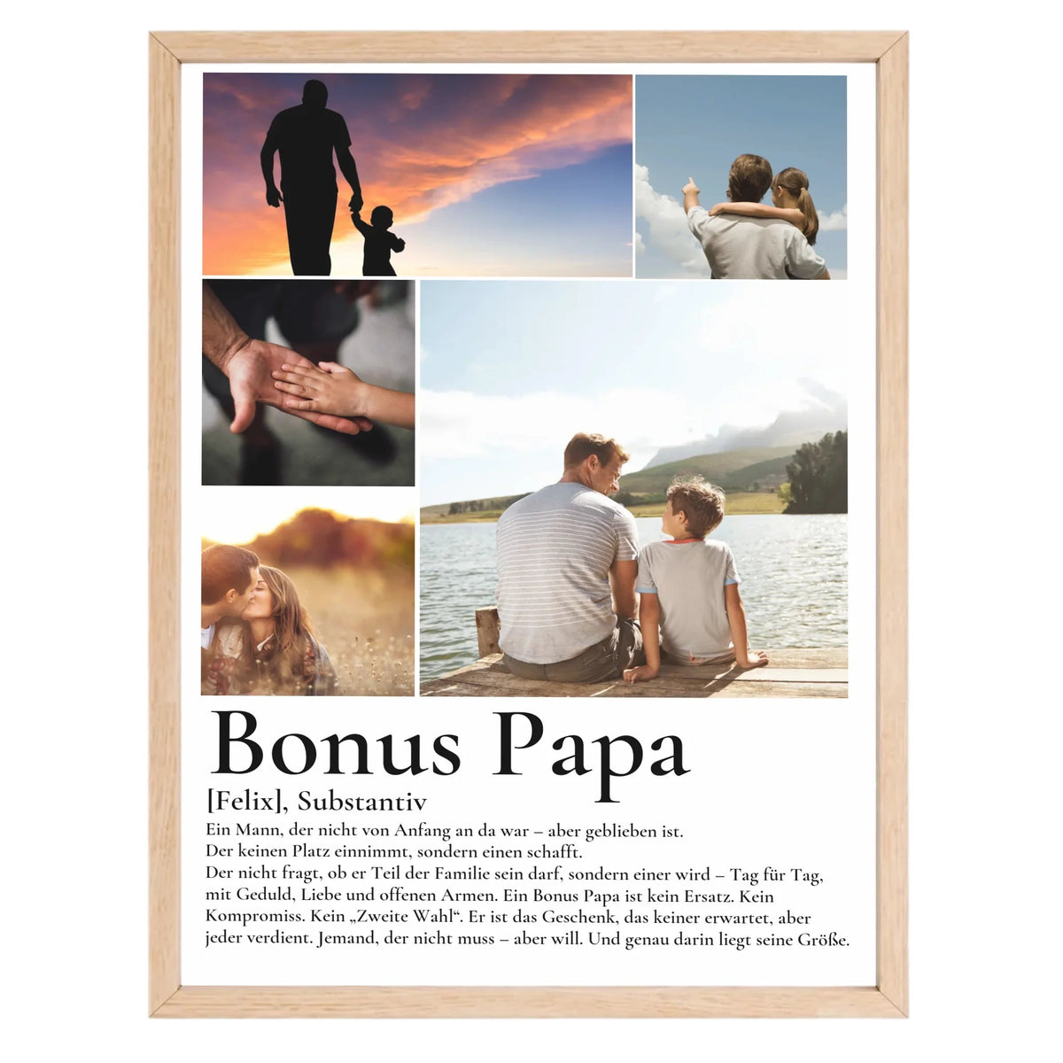 Bonus Papa- Personalisiertes Poster mit Fotos Little Mathilda Little Mathilda Poster