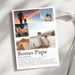 Bonus Papa - Personalisiertes Poster mit Fotos Little Mathilda Little Mathilda Poster