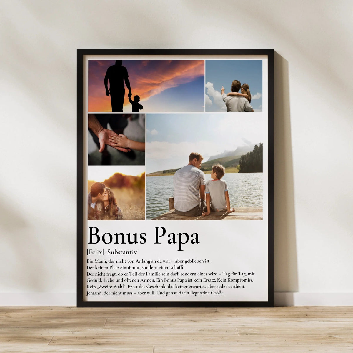 Bonus Papa- Personalisiertes Poster mit Fotos Little Mathilda Little Mathilda Poster