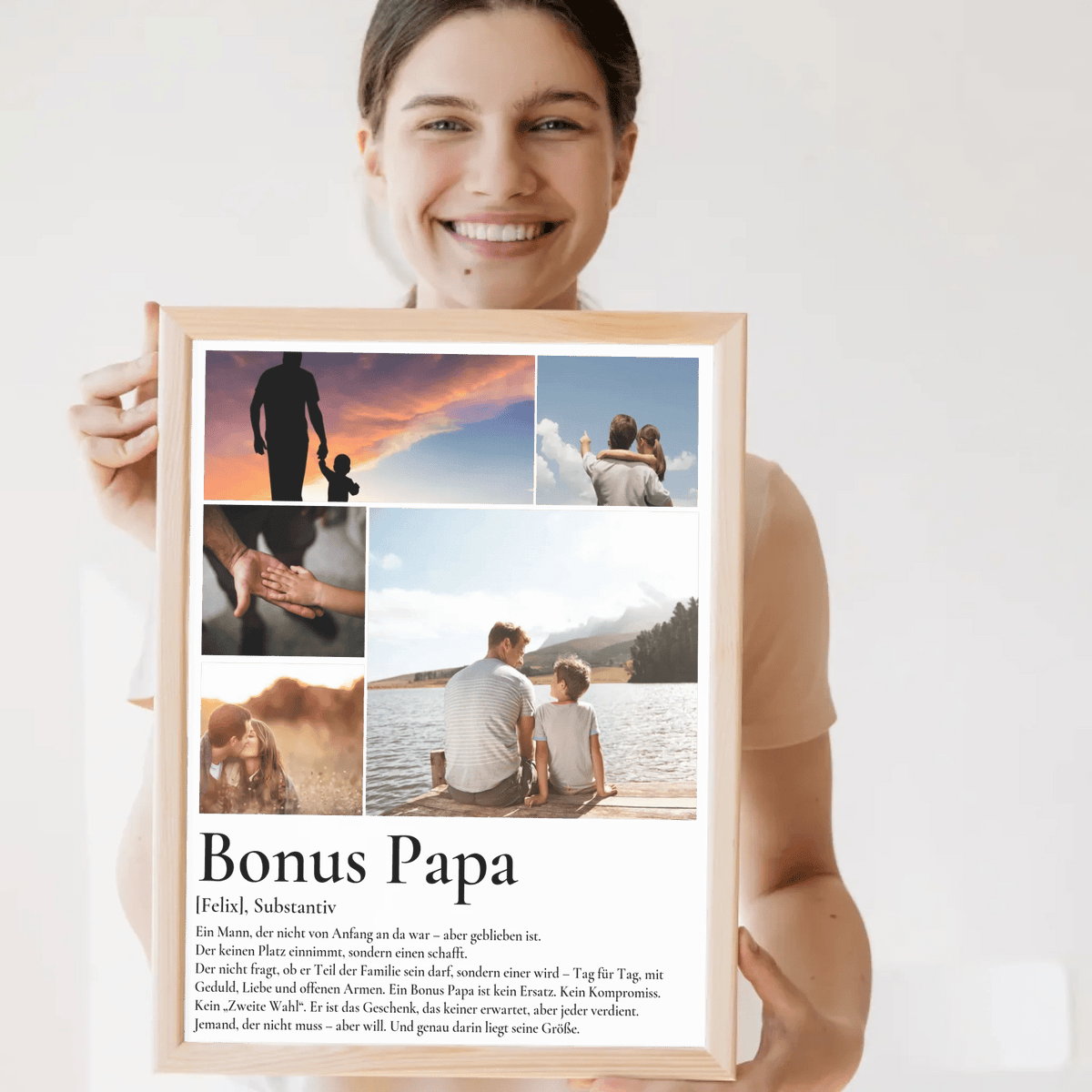 Bonus Papa- Personalisiertes Poster mit Fotos Little Mathilda Little Mathilda Poster