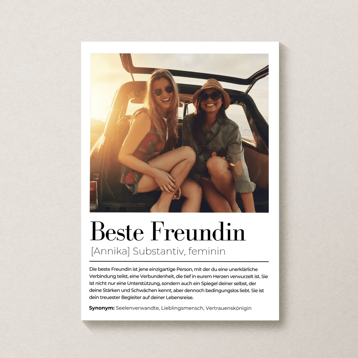 Definitionsposter "Beste Freundin" Little Mathilda Little Mathilda Poster