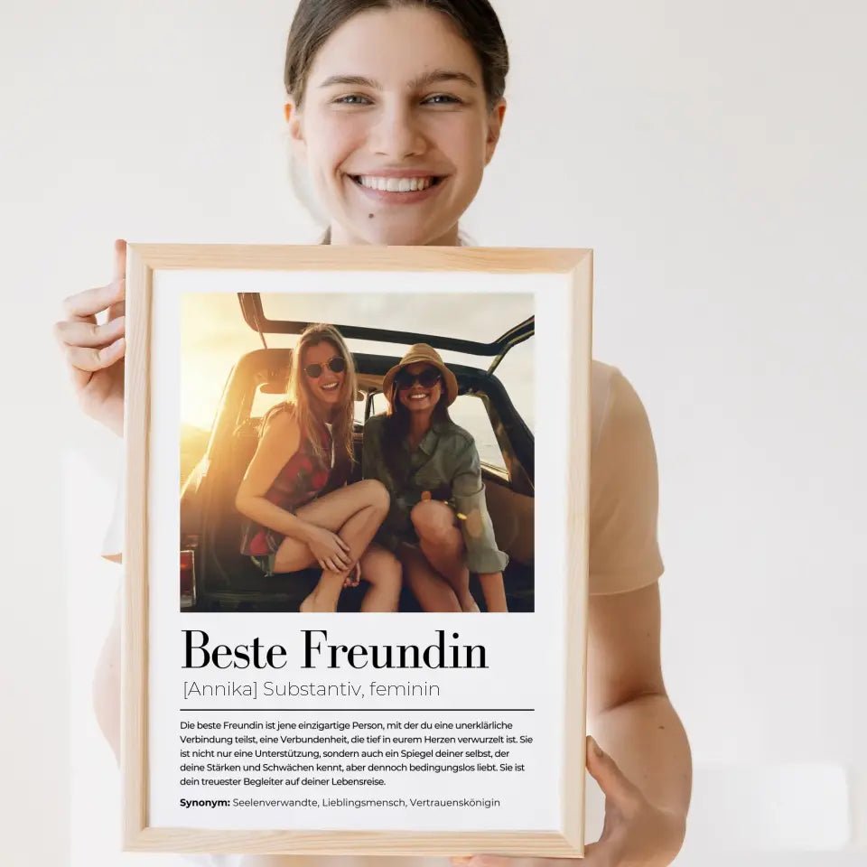 Poster Definitionsposter "Beste Freundin" Little Mathilda