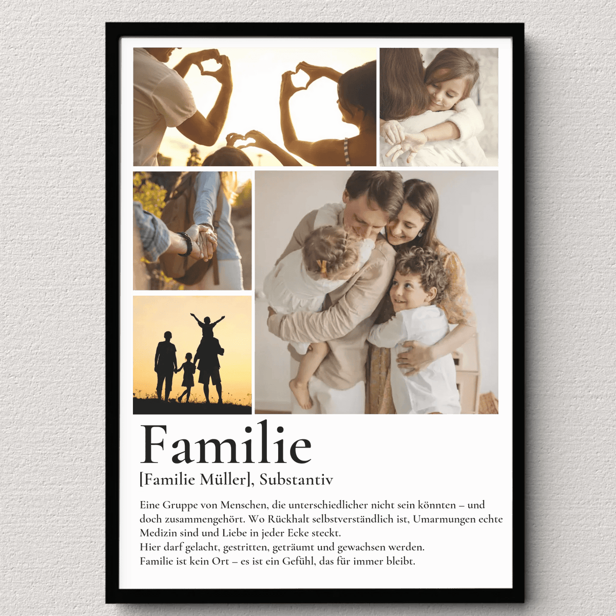 Familie - personalisiertes Definitions Poster als Fotocollage Little Mathilda Little Mathilda Poster