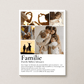 Familie - personalisiertes Definitions Poster als Fotocollage Little Mathilda Little Mathilda Poster