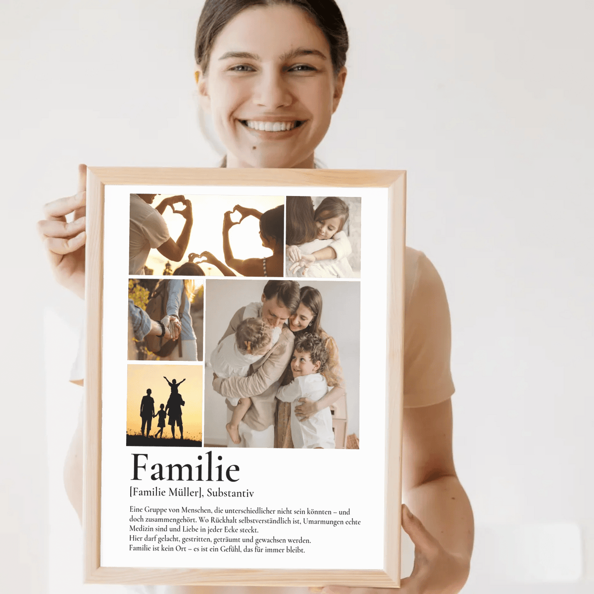 Familie - personalisiertes Definitions Poster als Fotocollage Little Mathilda Little Mathilda Poster