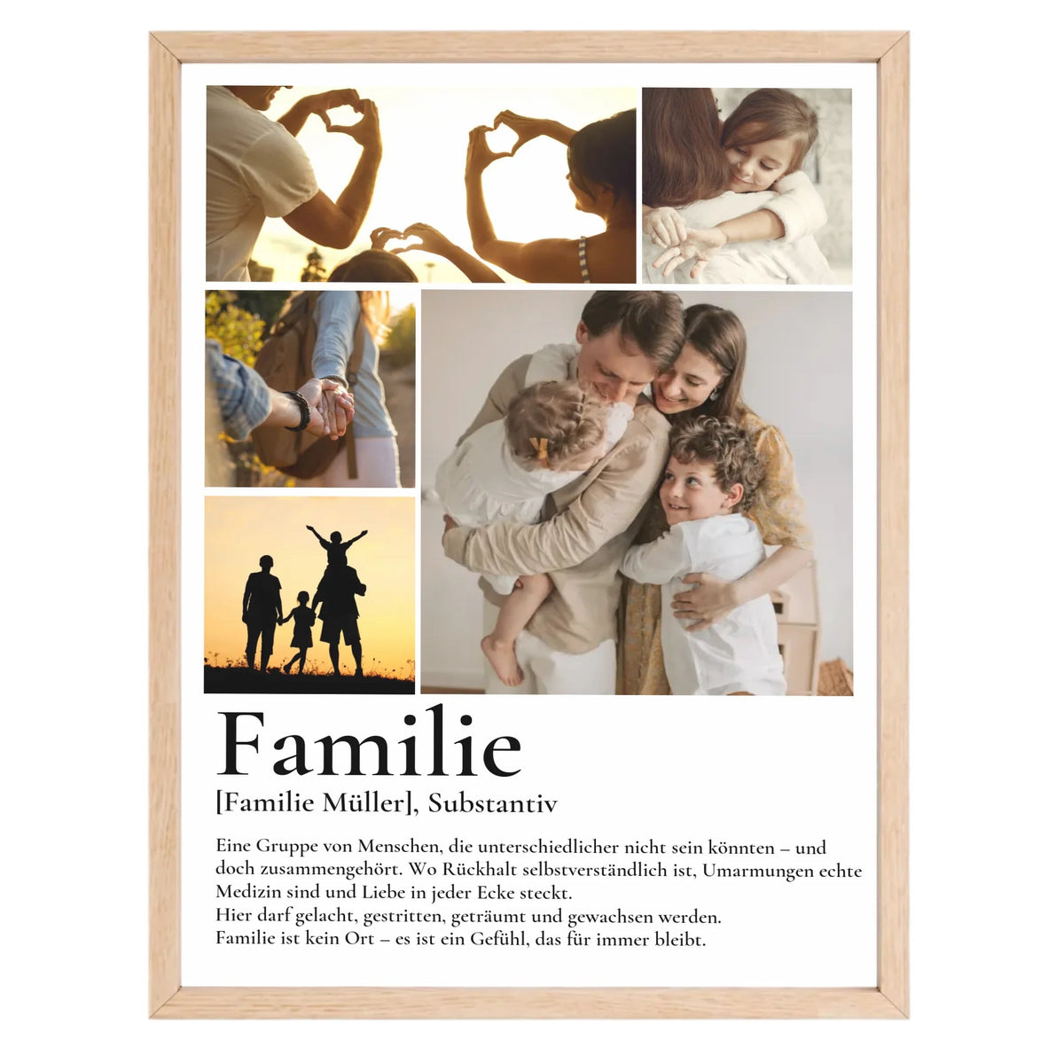 Familie - personalisiertes Definitions Poster als Fotocollage Little Mathilda Little Mathilda Poster